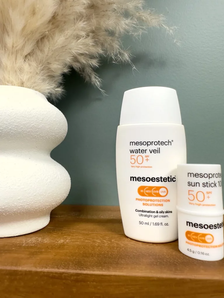 Protection solaire visage SPF 50 Mesoestetic chez Ô Derma Clermont-Ferrand